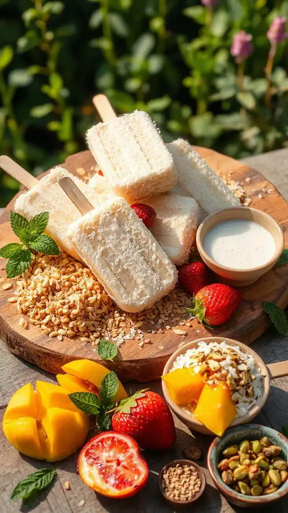 creamy dairy free popsicles