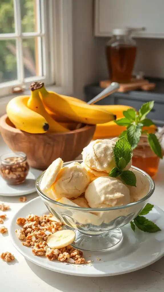 creamy healthy banana treat