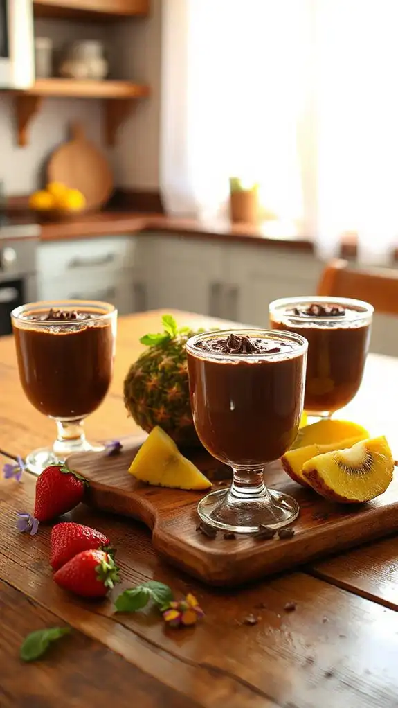 creamy healthy chocolate dessert