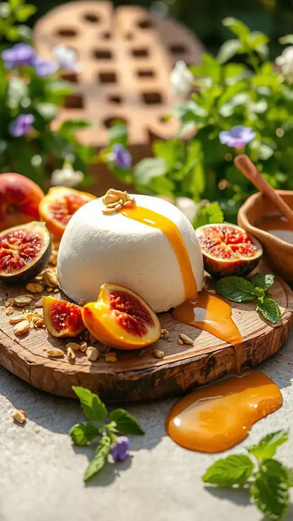 creamy honey frozen delight