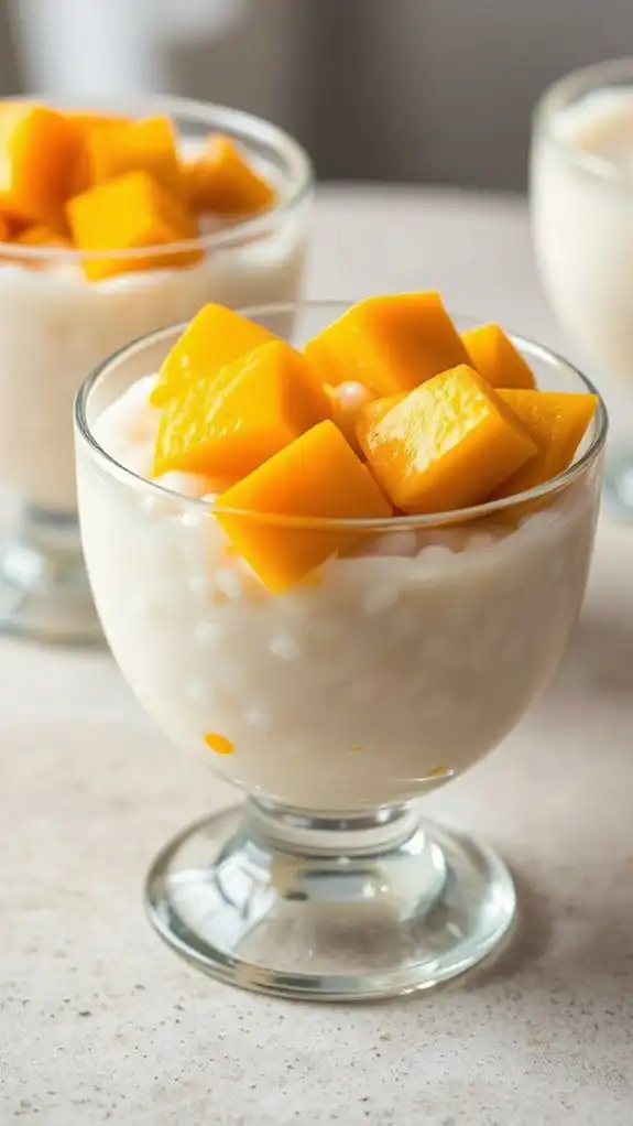 creamy mango sago dessert