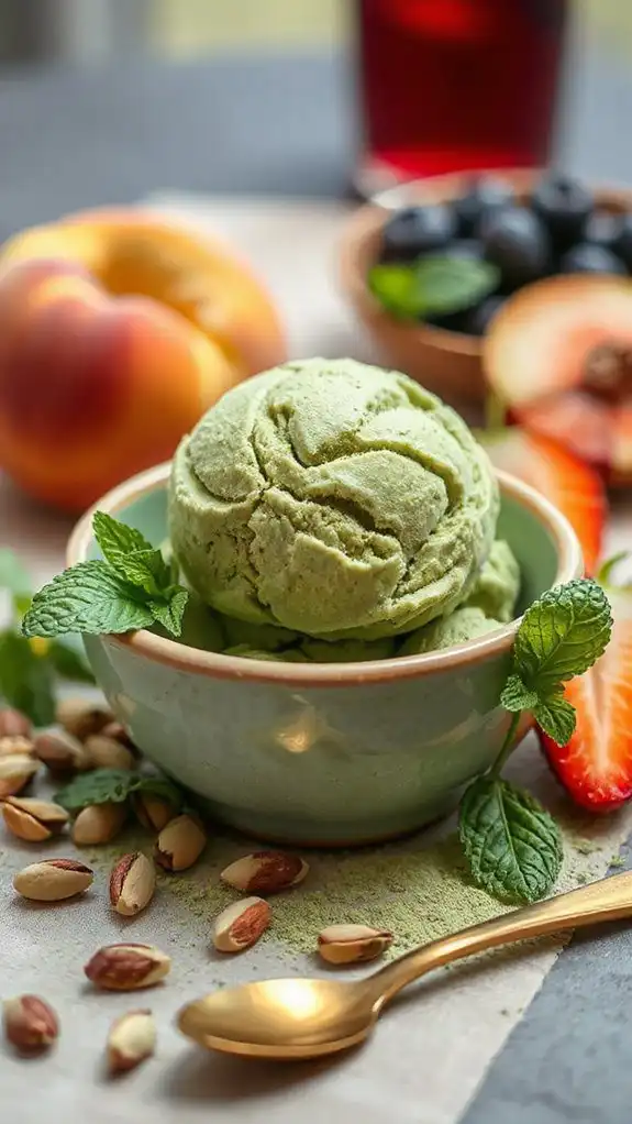 creamy matcha ice cream delight
