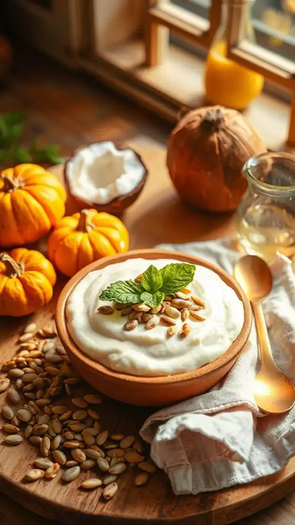 creamy pumpkin coconut pudding