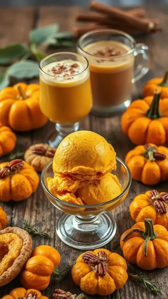 creamy pumpkin ice cream