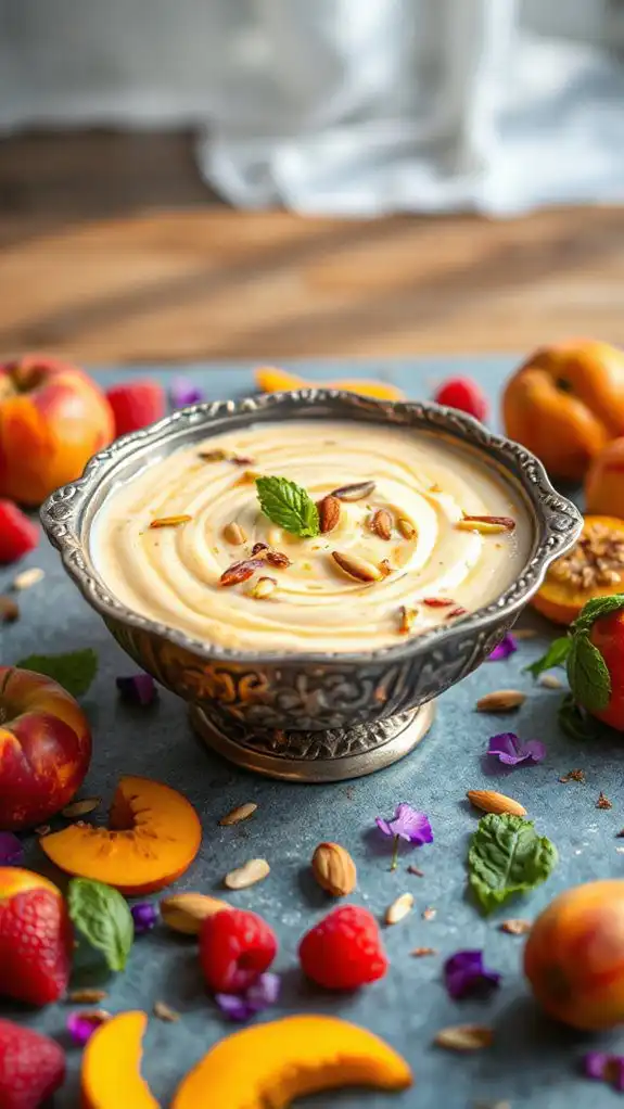 creamy red rice kheer