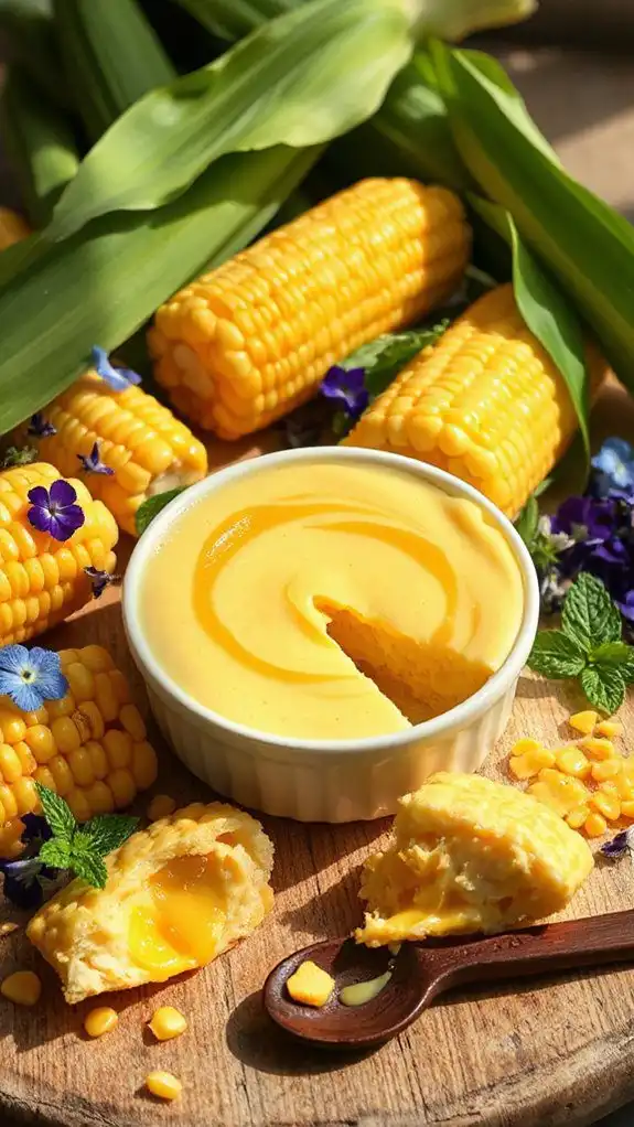 creamy summer corn dessert