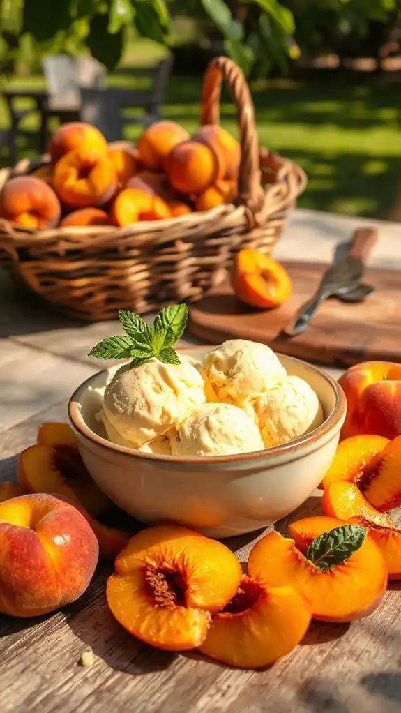 creamy summer peach delight