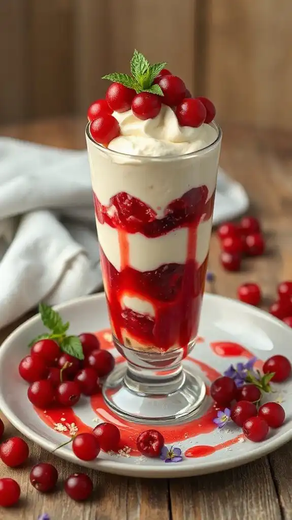 creamy tart red currant dessert creamy tart red currant dessert