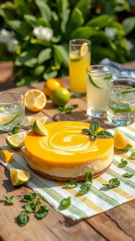 creamy tropical summer dessert