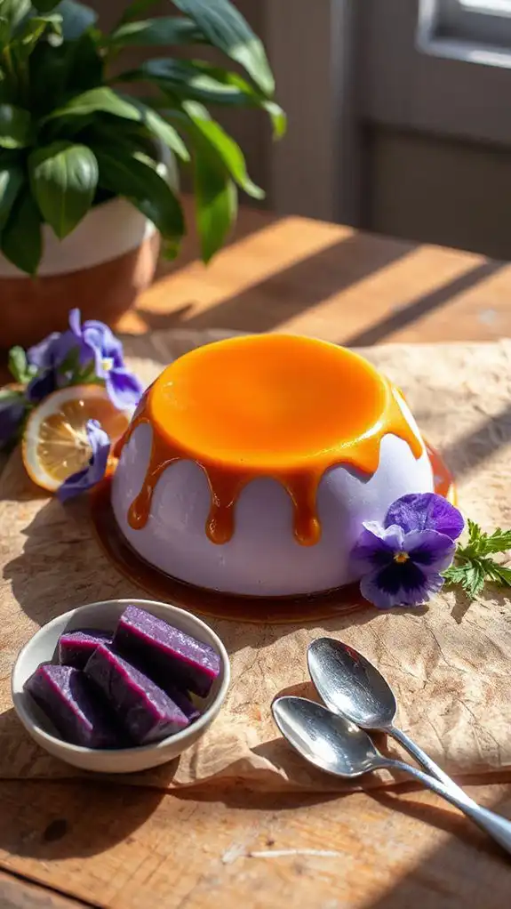 creamy ube flan dessert creamy ube flan dessert