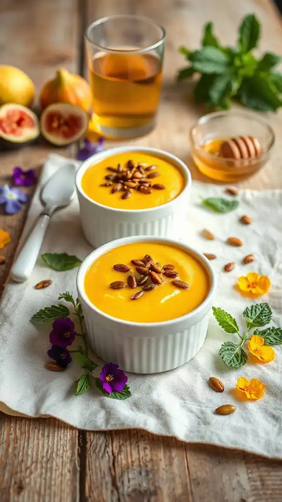 creamy vanilla pumpkin custard