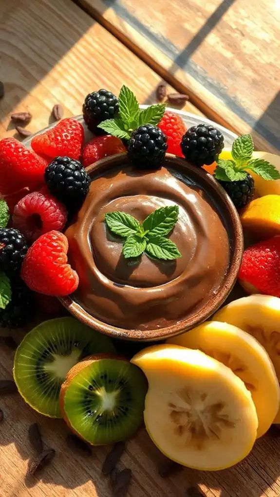 creamy vegan chocolate dessert