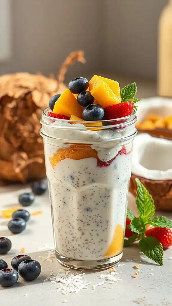 creamy vegan coconut dessert