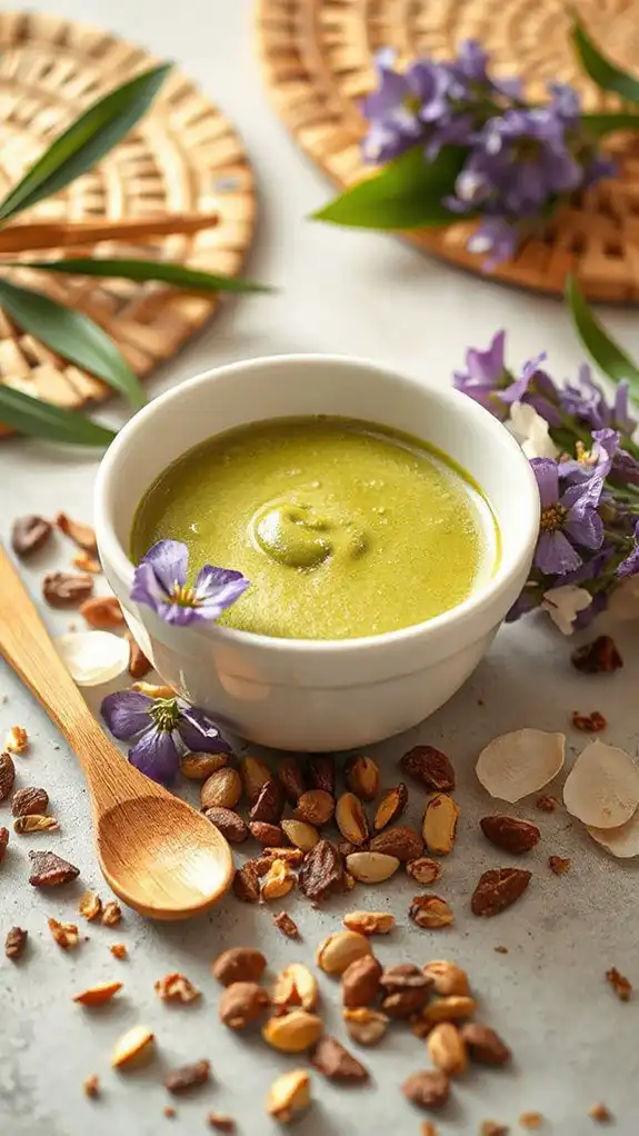 creamy vegan matcha dessert