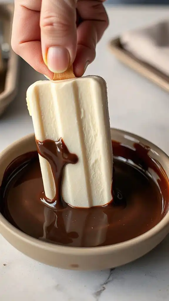 crisp indulgent chocolate coating