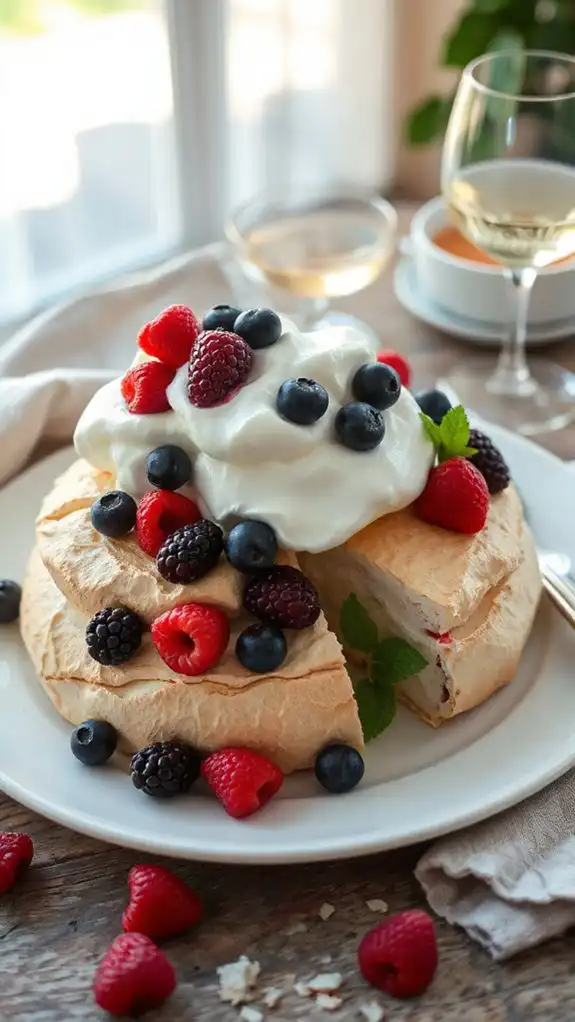 crisp meringue berry pairings