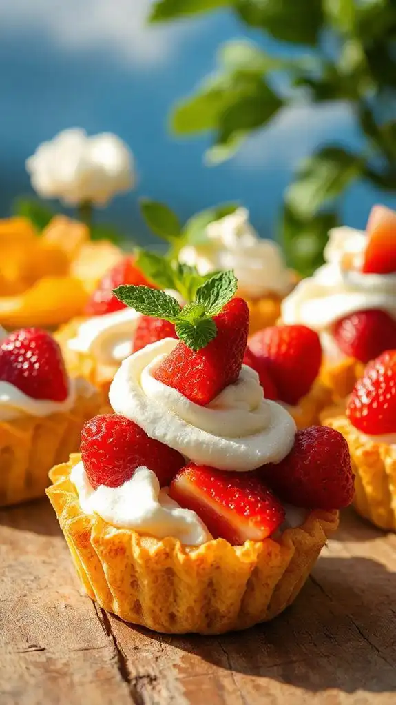 crisp pastry filled with cream