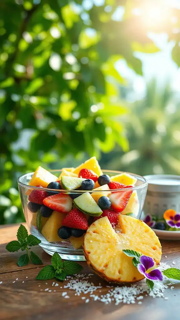crispy celery fruit medley