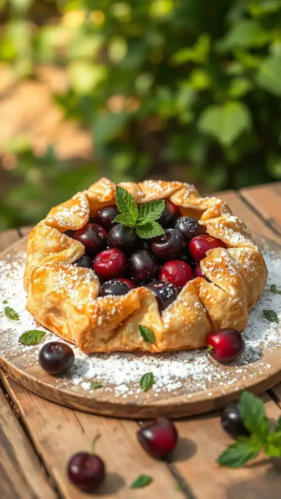 crispy cherry pastry delight