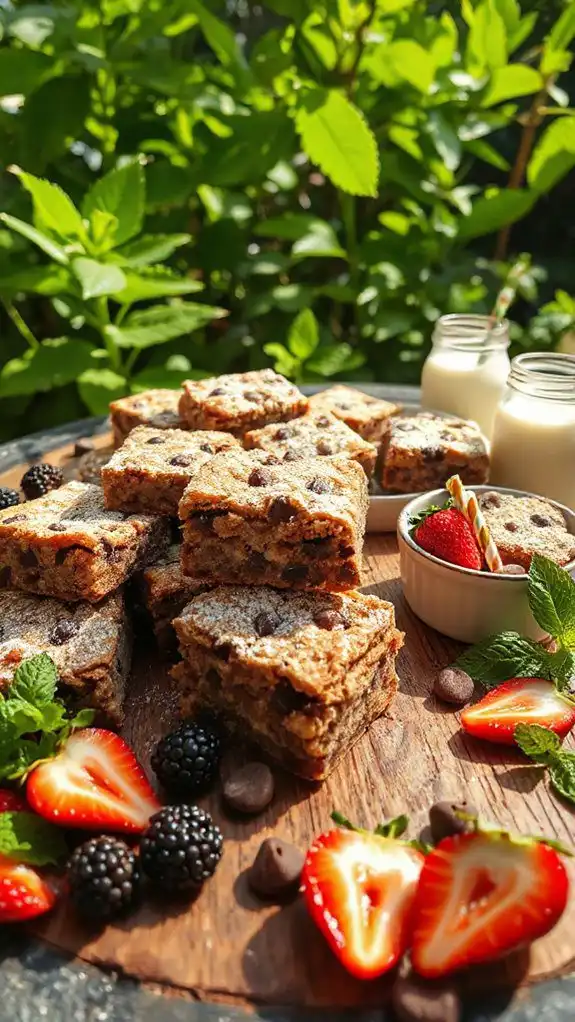 crispy chocolate chip bars