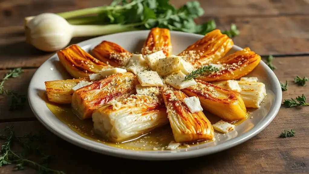 crispy parmesan roasted fennel