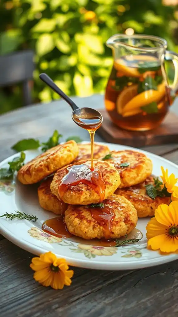 crispy pumpkin blossom fritters
