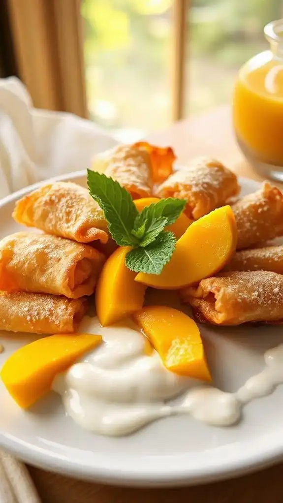 crispy tropical dessert fusion