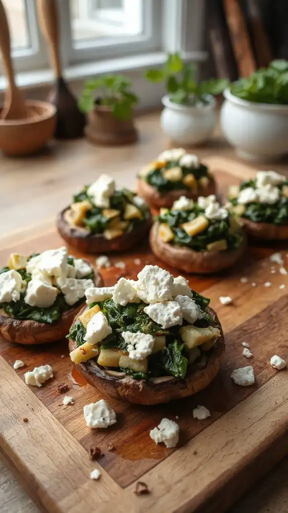 crumble and add feta