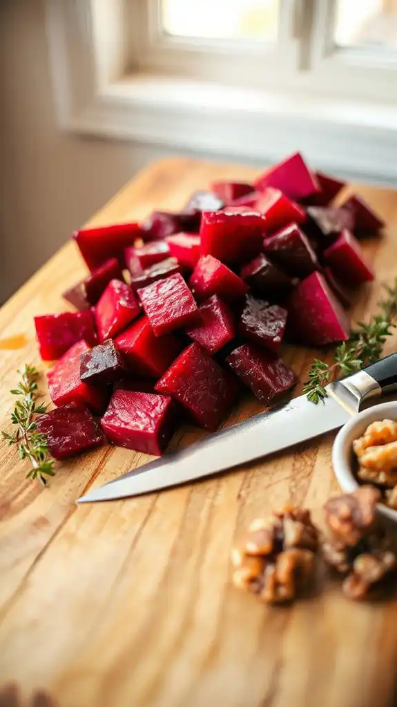 cube the beetroot now