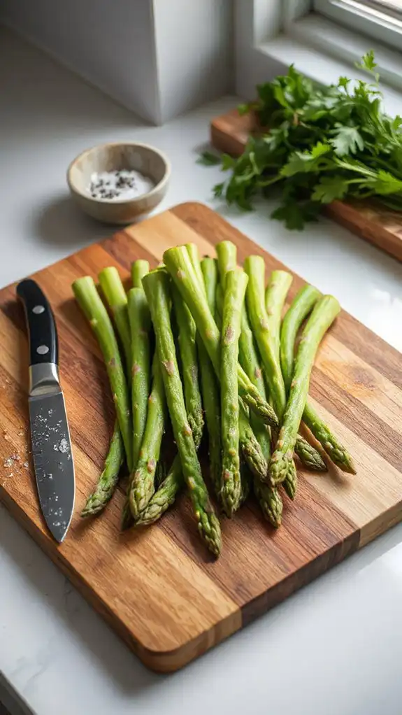 cut fresh asparagus pieces cut fresh asparagus pieces