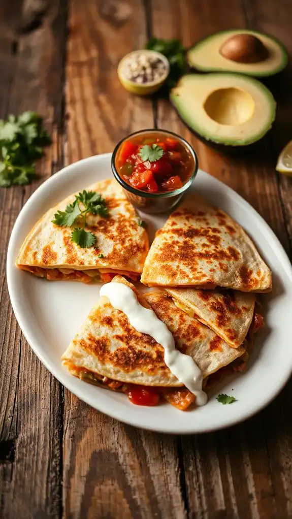 cut into equal wedges