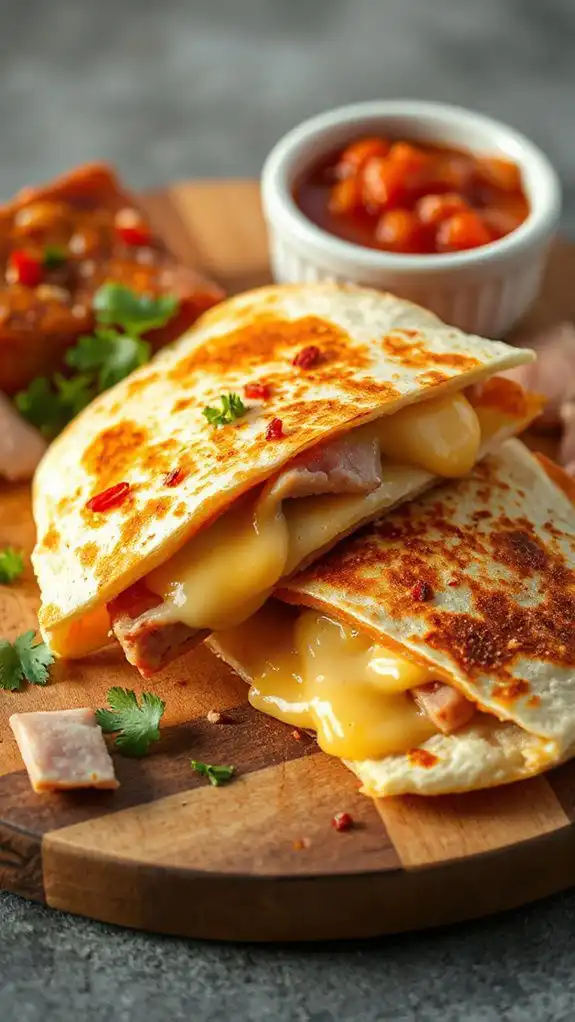 cut quesadilla into wedges cut quesadilla into wedges