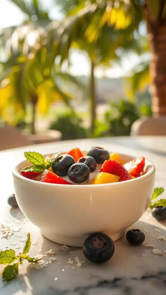 dairy free tropical dessert delight