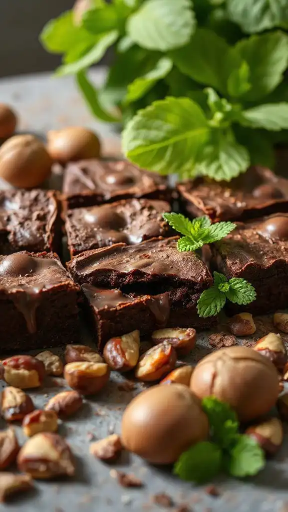 decadent chestnut chocolate brownies
