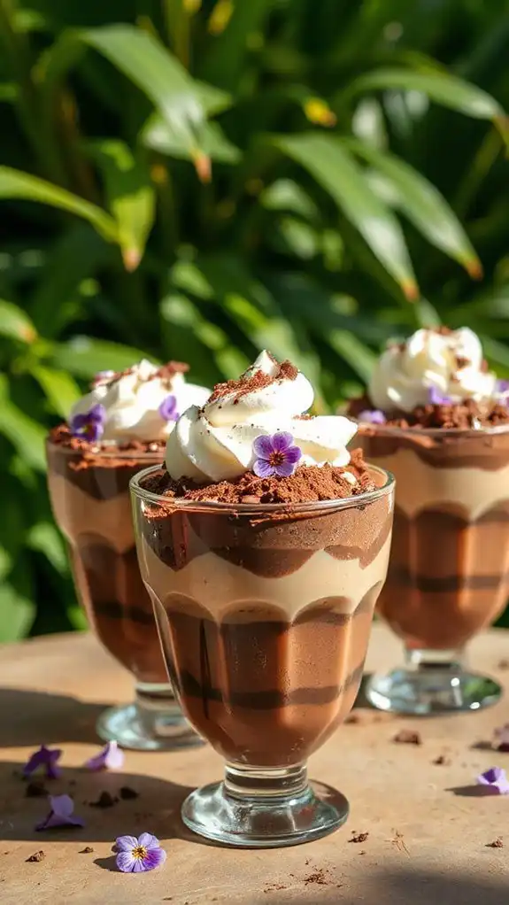 decadent chilled chocolate parfaits decadent chilled chocolate parfaits