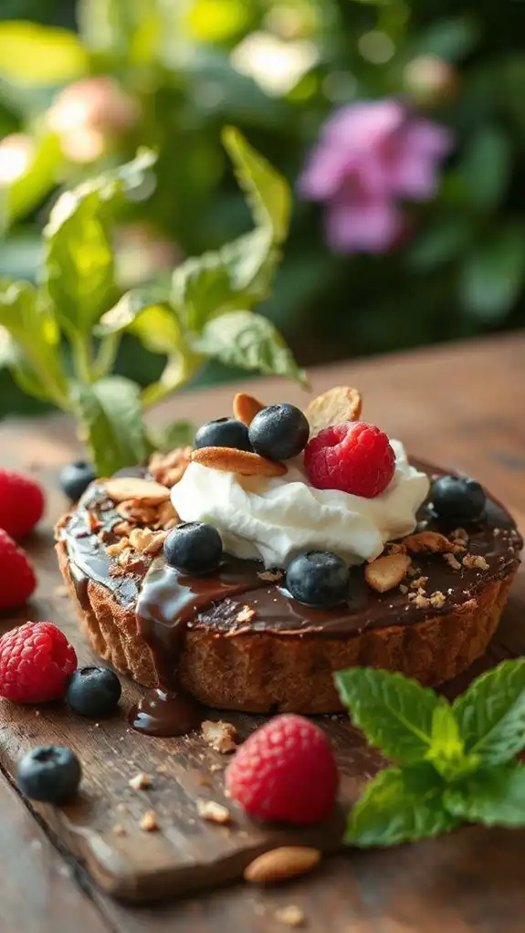 decadent chocolate amaretto tart