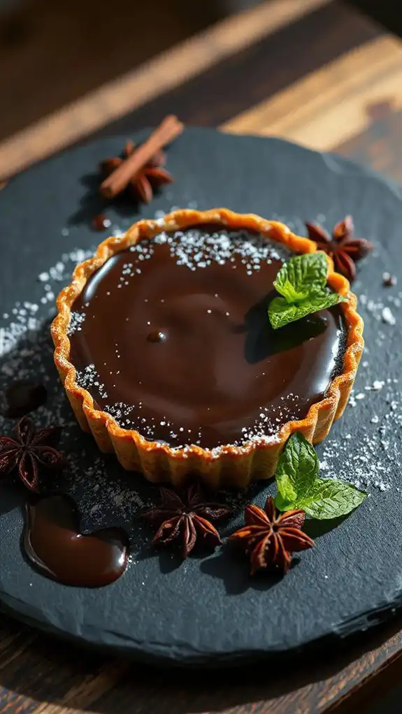 decadent chocolate anise tart decadent chocolate anise tart