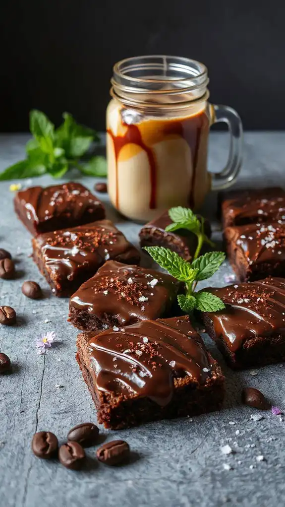 decadent chocolate coffee brownies