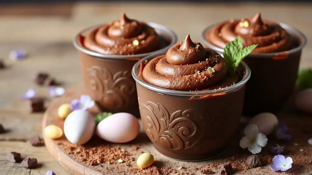 decadent chocolate mousse cups