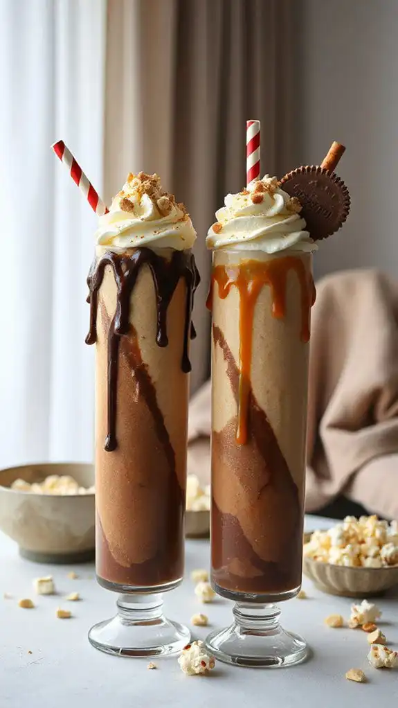 decadent chocolate peanut butter milkshake