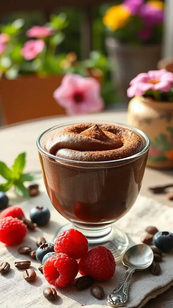decadent espresso chocolate mousse