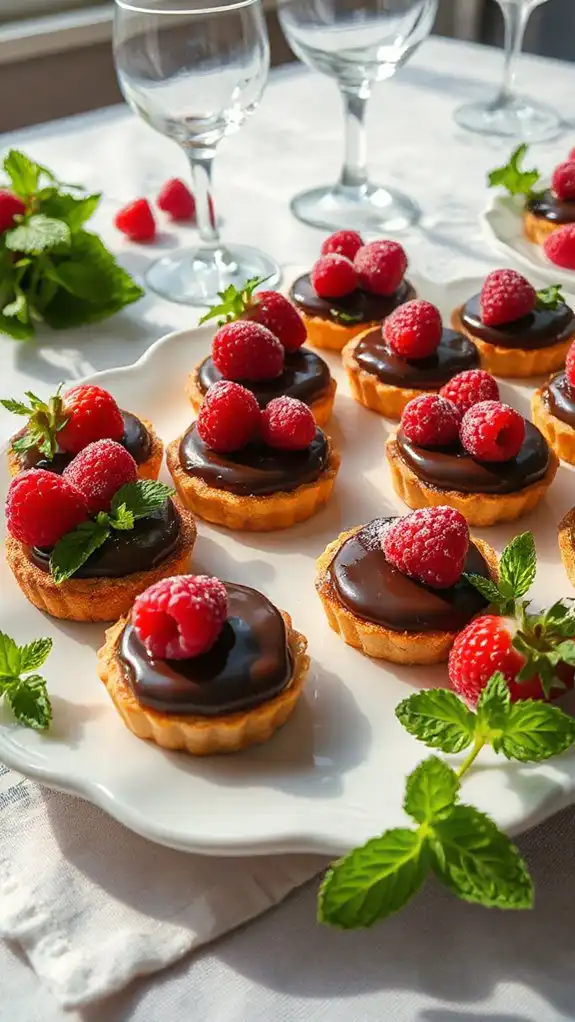 decadent raspberry chocolate tartlets decadent raspberry chocolate tartlets