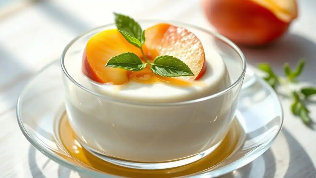 delicate summer peach desserts