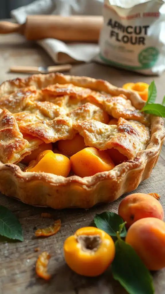 delicious apricot pie dessert