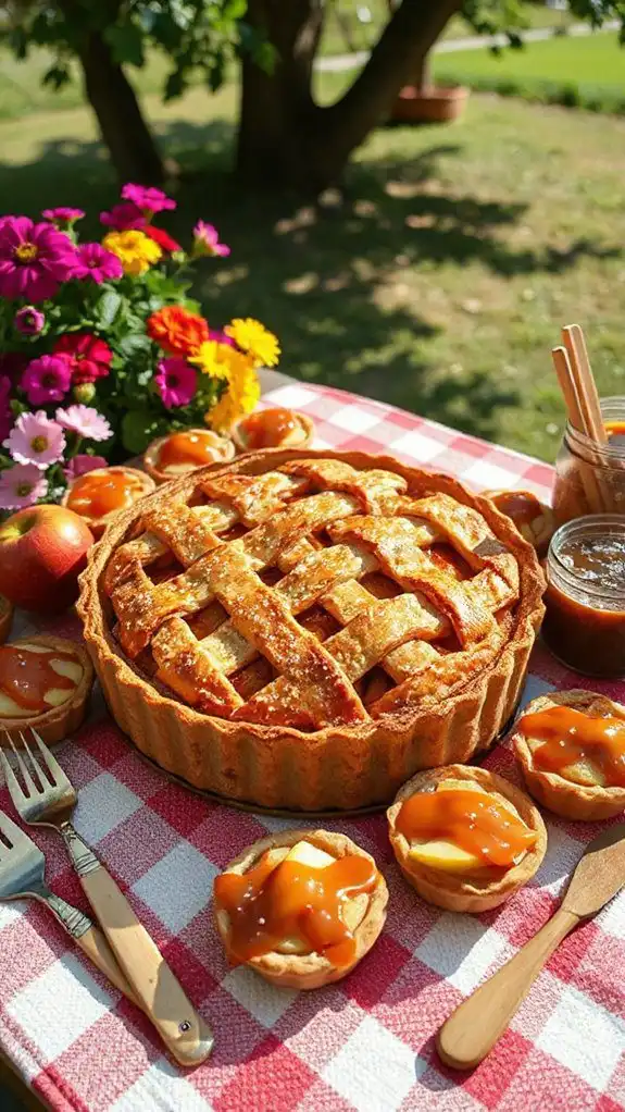 delicious caramel apple pie