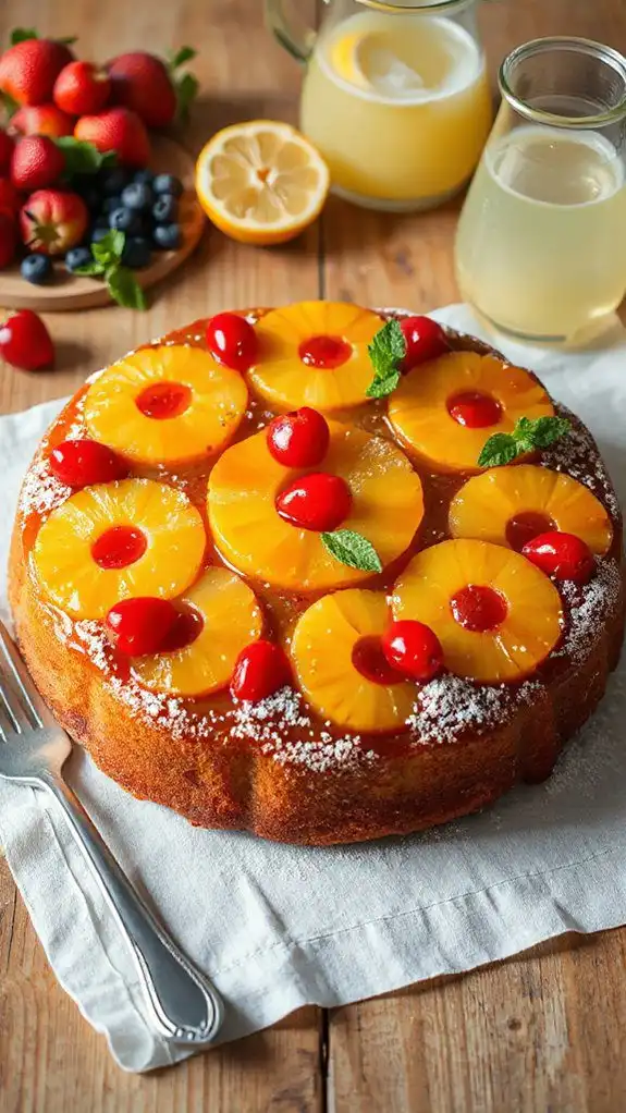 delicious caramelized pineapple cake