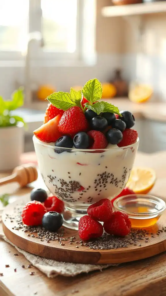 delicious chia yogurt cups