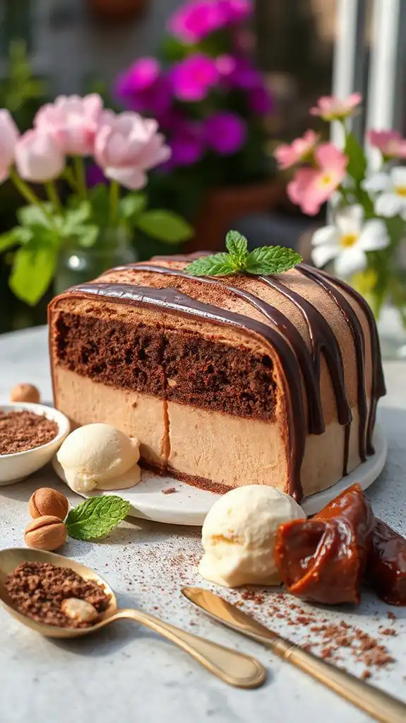 delicious chocolate hazelnut dessert