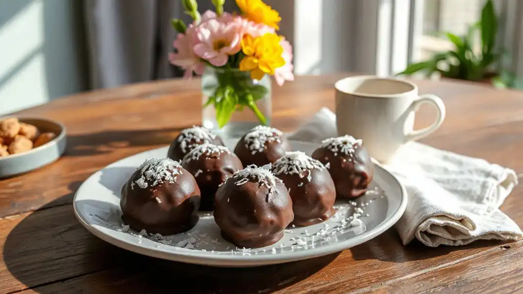 delicious coconut cream truffles
