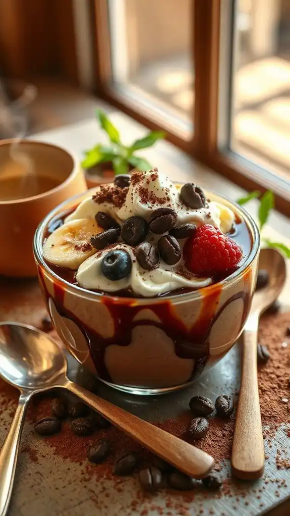 delicious coffee infused smoothie bowl